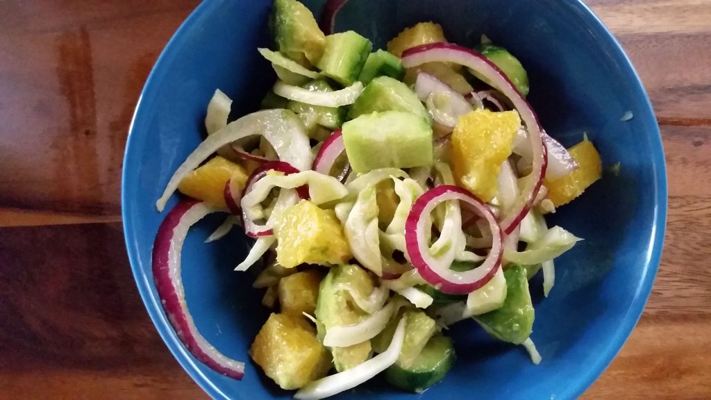 Orange fennel salad