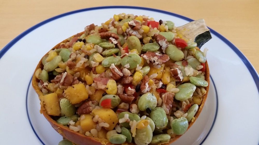 Fall Pumpkin Pecan Succotash